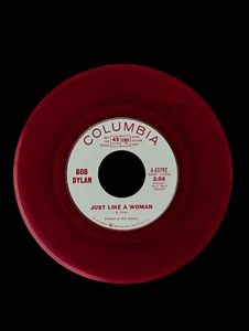 Bob Dylan – Just Like A Woman 4-43792, Promo, Red Translucent Vinyl, US, 1966 - Picture 1 of 5