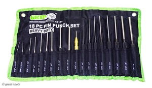 18-PC PUNCH SET – automotive hand tools – long pin punches – roll pin – tool - Picture 1 of 1