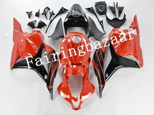 Fit for 2009-2012 CBR600RR Red Black ABS Plastic Injection Drilled Fairing Kit - Foto 1 di 7