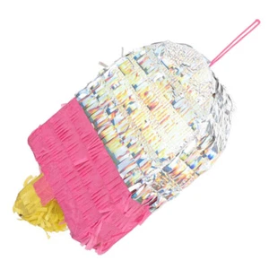 Ice Cream Pinata Birthday Decoration Summer Seaside Party Pinata Layout Prop - Picture 1 of 12