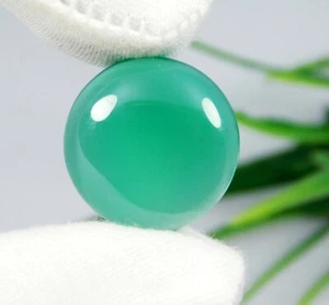 15.50 Ct Amazing Natural Green Onyx Cabochon Loose Gemstone For Jewelry - Picture 1 of 5
