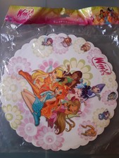 Lotto 3 sottotorta fatine Winx bimba bambina compleanno torta cm 34 NUOVI