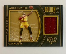 2015-16 Panini Black Gold ~ Lebron James ~ /99 RARE GAME USED! GOLDEN JAMeS