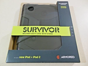 GRIFFIN TECH SURVIVOR Extreme-Duty MILITARY CASE for iPad iPad 2 GB35108 - BLACK - Picture 1 of 8