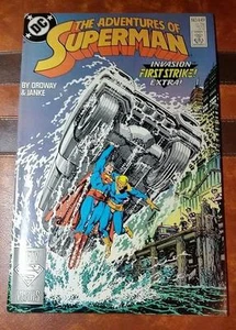 VINTAGE THE ADVENTURES of SUPERMAN Nr. 449 FEB 1989 COMIC DC * an den Docks - Bild 1 von 2