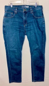Carhart Mens 34x32 Rugged Flex Low Rise Relaxed Fit Denim Jeans BD4960-M - Picture 1 of 9