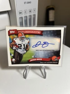 Autógrafos Topps 2010 - Peak Performance James Davis #PPA-JDA (AU) - Imagen 1 de 2