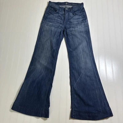 Pantalones de mezclilla 7 Seven For All Mankind para mujer talla 24 pierna acampanada de jengibre (24x28) Foto 1 de 4