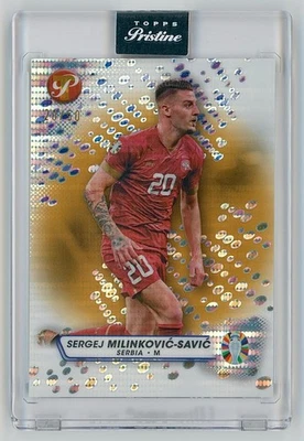 23 Topps Road to Euro 2024 Gold Pristine Refractor #160 Sergej Milinković-Savić - Image 1 of 2