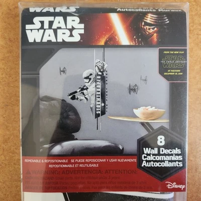 8 calcomanías de pared pelar y pegar Star Wars nuevas Stormtrooper  Foto 1 de 4