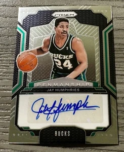 2024 Prizm Penmanship Jay Humphries Auto PHM-Job Milwaukee Bucks - Bild 1 von 2
