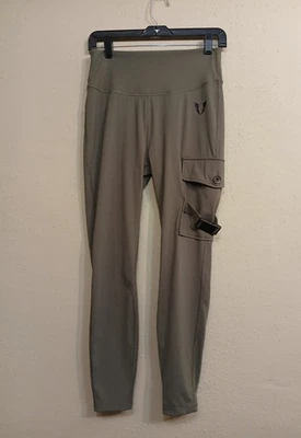 ТВЕРДЫЙ ABS леггинсы женщин большой оливковый тактический грузовой карманы высоты эластичной - Изображение 1 из 4