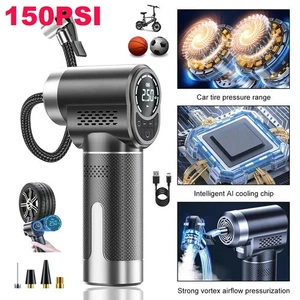 Car Tire Air Pump Inflator Compressor Digital Electric Auto Portable 150PSI 12V - Picture 1 of 22