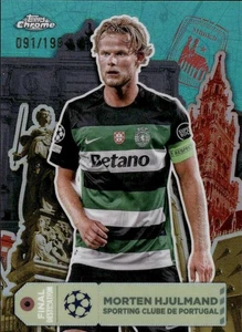 2024-25 Topps Chrome UEFA UCC #FD-2 Morten Hulmand Final Destination Aqua #/199 - Bild 1 von 2