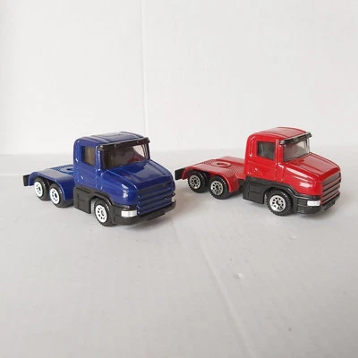 Siku 1514 , 1613 , 2× Scania CT14 Zugmaschine Rot und Blau 1999-2000 ❤💙 - Bild 1 von 4