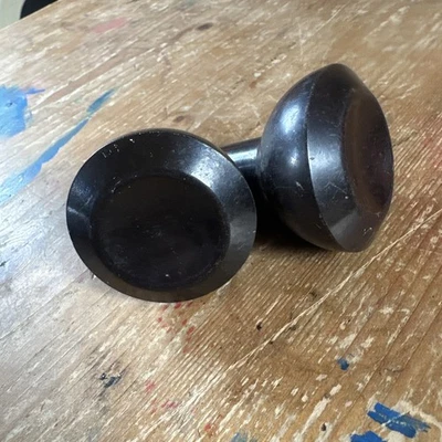 Manija de perilla de puerta de baquelita vintage Art Deco años 30 antigua X 2 Foto 1 de 4