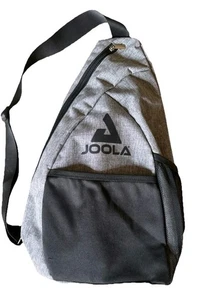 JOOLA grau Pickleball Sling Rucksack Tasche mit Haken Netztasche leicht Sport - Bild 1 von 5