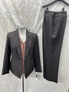 LESUIT PANT SUIT/BROWN /SIZE 4/INSEAM 32"/NEW WITH TAG/RETAIL$240/BLAZER LINED - Picture 1 of 1