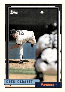 1992 Topps #18 Greg Cadaret - Picture 1 of 2