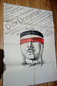 Altes Plakat Kino Film DER UNTERTAN Werner Peters Paul Esser DEFA-Film - Foto 1 di 1