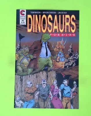 Dinosaurs for Hire #2 Vol. 1 1988 Eternity Comics 8.0 Comic Book W114-253 - Image 1 of 2
