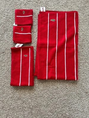 BNWT (Store Tags only) Lacoste Towel Set, 1 Bath, 1 Hand, 2 Wash Cloths - Image 1 of 3