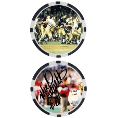 Chip del Salón de la Fama del Fútbol Americano Universitario Michael Westbrook Colorado - FIRMADO Foto 1 de 2