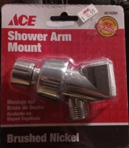 Ace Hardware verchromte Zink schwenkbare Duscharmhalterung 5-1/2 x 4-5/8 Zoll - Bild 1 von 8