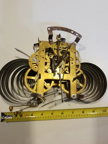Antique Eingraham clock works as is parts Cover