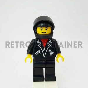LEGO Minifigures - 1x lea005 - Man - Leather Jacket Town Omino Minifig 5599 5600 - Picture 1 of 1