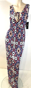 Maxi Vestido $178 French Connection Talla 6 Estampado Mosaico Recortado Nuevo con Etiquetas - Imagen 1 de 10