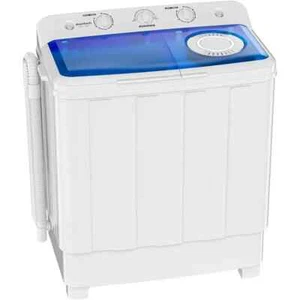 Portable Washing Machine, 28lbs Twin Tub Washer Mini Compact Laundry Machine New - Picture 1 of 7