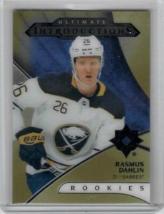 2018 2018-19 ULTIMATE COLLECTION RASMUS DAHLIN GOLD INTRODUCTION ROOKIES SABRES