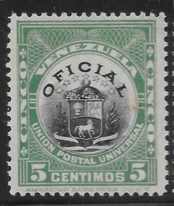 Venezuela 1904, Official, Scott official #O19, MLH OG π₯ - Picture 1 of 2
