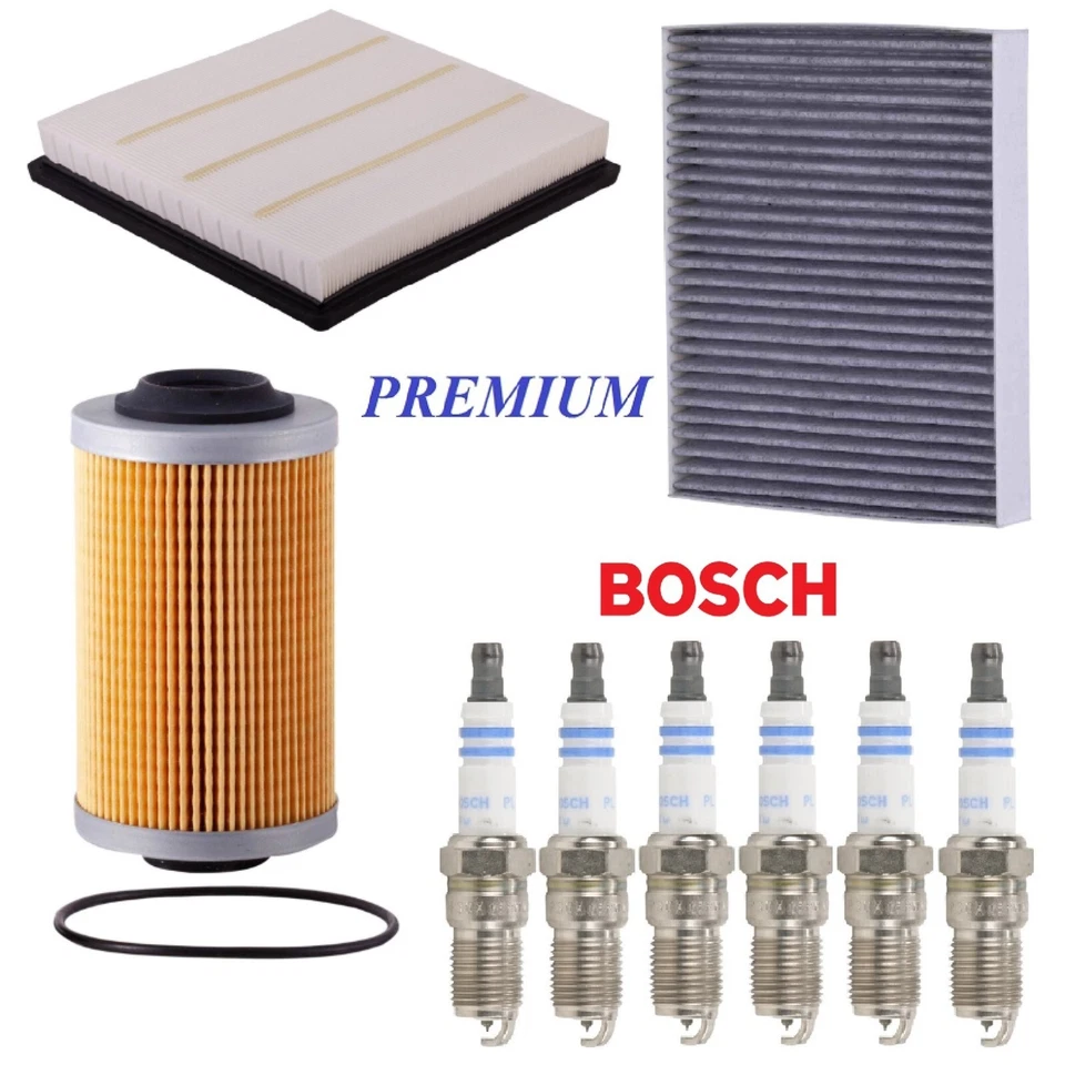 Kit de puesta a punto filtros de aceite cabina de aire bujías aptos para GMC CANYON V6; 3,6 L 2015-2016 Foto 1 de 1