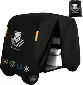 2 Passenger Golf Cart Covers,Waterproof Outdoor Heavy Duty Fadeless All Weather - Picture 1 of 8