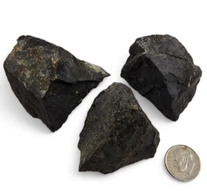 Schungit Rough Stones Russland 138 Gramm 3 Stück Menge - Bild 1 von 1
