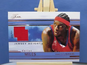 2002 Flair Jersey Heights JH-DM Darius Miles game worn shorts patch card * - Bild 1 von 2