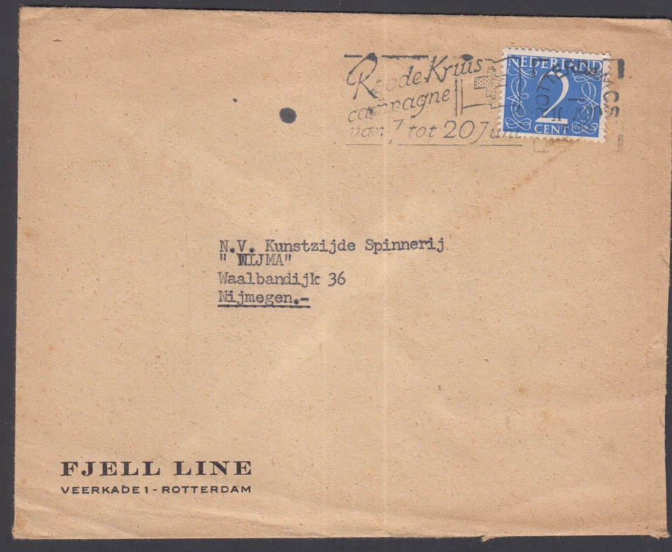 Red Cross Organization Health Medicine Postmark Cover Netherland - Image 1 of 1