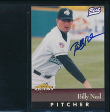 1997 Best San Antonio Missions #7 Billy Neal signed auto autograph swsw6