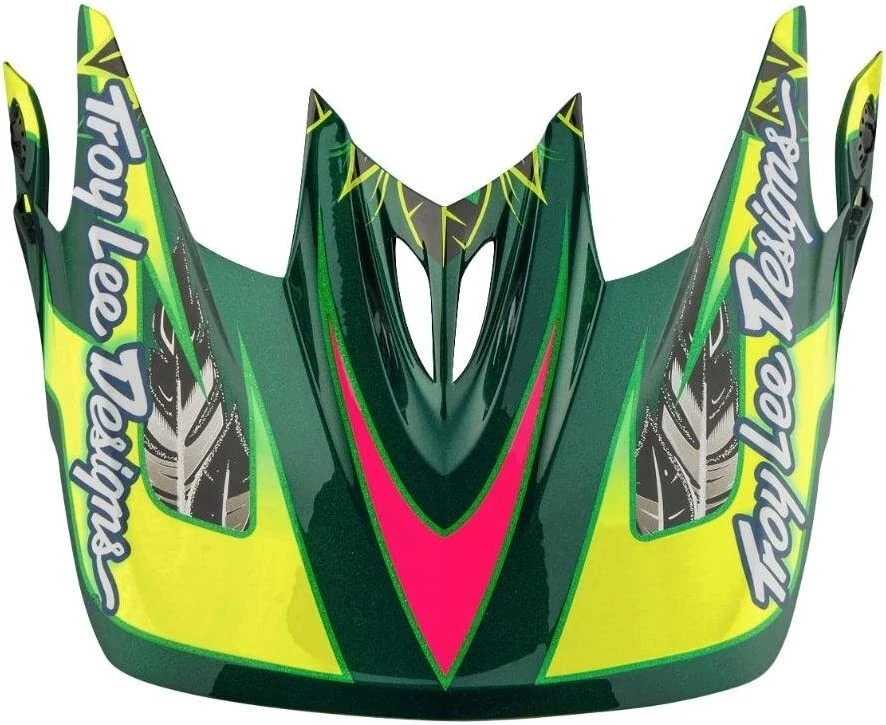 Troy Lee Designs TLD D3 Casco Visera de Repuesto Pico Noche Verde Foto 1 de 1