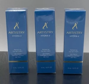 Artistry HYDRA-V REFRESHING EYE GEL CREAM 15 ml / 0.5 Fl. Oz. Sealed LOT OF 3 - Picture 1 of 10