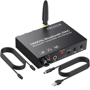 PROZOR DAC Converter - Bluetooth 5.0 Transmitter Receiver Support aptX HD & aptX - Picture 1 of 9