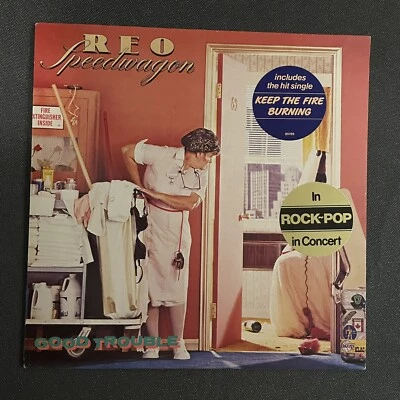 REO SPEEDWAGON - GOOD TROUBLE, EPIC BL-38100, STEREO LP, IMPORT HOLLAND, MINT ! - Image 1 of 4