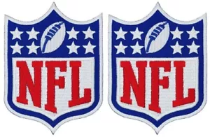 NFL National Football League Embroidered Patch | 2PC iron on or Sew 4X3 inch - Picture 1 of 2