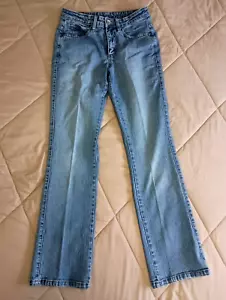 Aura Wrangler Damenjeans Größe 8 durchschnittlich gerades Bein 5 Taschen Reißverschluss vorne - Bild 1 von 13