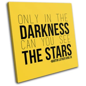 Quote Martin Luther King Jr. Typography SINGLE CANVAS WALL ART Picture Print - Picture 1 of 1