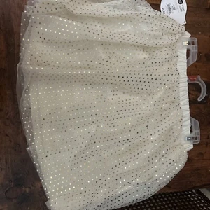 Holiday Time Girl's Mesh Gold Embelished Tutu Skirt Size M (7-8) NEW - Picture 1 of 3