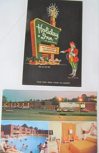 2 Vintage New Holiday Inn Postkarten New York New Jersey Nationen Gastwirt 1966 S2 - Bild 1 von 4