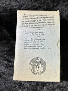 OUR FAITH BOOKLETS 1949-50 Preaching Teaching Endeavor THE ADVANCE for Christ - Picture 1 of 11